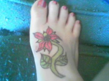 Fake foot tattoo - Pretty huh?
