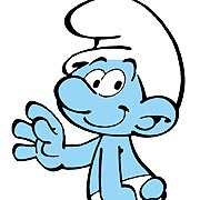 A smurf! - A smurf... this little blue men that enjoy my childhook.. :D