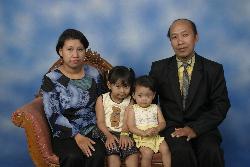 my family - This my family foto,my wife Ribka Ani, my doughters Lulung and her young sister Ray-Ray