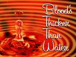 Blood is Thichker than Water - Just a sample of blood vs Water.