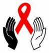 Red Ribbon For Aids - Black & White AIDS sufferers Red Ribbon For Aids - Black & White AIDS sufferers