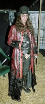 My Hubby as Alice Cooper 1 - He&#039;s Alice every year for Halloween!