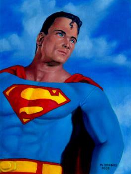 Superman - This a painting I did of Superman see more at my site.
http://trianglecomics.tripod.com/superhero-portraits