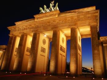 Brandenburg Gate at Dusk, Berlin, Germany - Brandenburg Gate at Dusk, Berlin, Germany