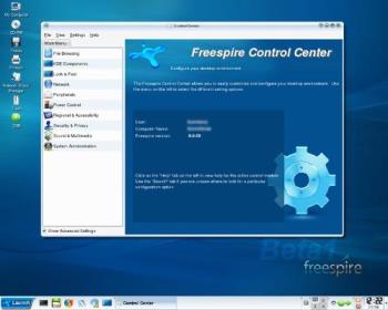 Freespire Control Center - This the screenshot of Freespire Control Center