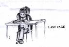 Examination - A girl giving exam