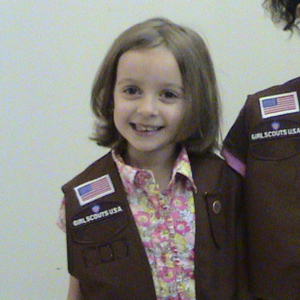 My brownie - My daughter in her brownie uniform.