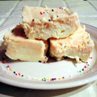 creamy orange fudge - ingredients
2 pounds white chocolate, melted 
2 (8 ounce) packages cream cheese 
6 cups confectioners&#039; sugar 
1 tablespoon orange extract 


directions
beat cream cheese into melted chocolate until well blended. beat in confectioner&#039;s sugar until mixture is smooth. Stir in orange extract. spread in an 8x8 inch dish and let set before cutting into squares. store in refrigerator. 
