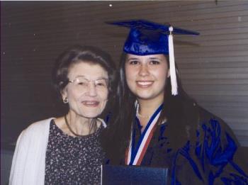 Graduation - Me and my Grandma right after I graduated
