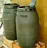 rain water capturing barrels - diverting water for later use is common around the world. Often about the only source in an arid land