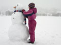 Little Girl Making a Snowman. - When I was growing up back east we made snowmen all the time. We also threw snow balls at each other and laid in the snow to make snow angels. We were oblivious to the cold, we were having so much fun. Little Girl Making a Snowman. - When I was growing up back east we made snowmen all the time. We also threw snow balls at each other and laid in the snow to make snow angels. We were oblivious to the cold, we were having so much fun.
