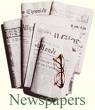 newspapers - lot of newspapers