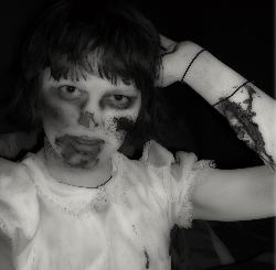 Me as a zombie - Me on Halloween, as a zombie!