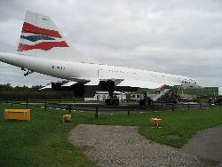 BA Concorde - The British Airways Concorde reg. G-BOAC at Manchester Airport Viewing Park.