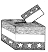 vote for your candidate! - ballot box, voting