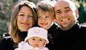 Andre Agassi & Family - Family photo of Andre Agassi, Steffi Graff and their children