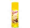 crisco cooking spray - lends flavor without adding much fat.  a good thing to turn to if you wish to trim some calories and save a bit of flavor.