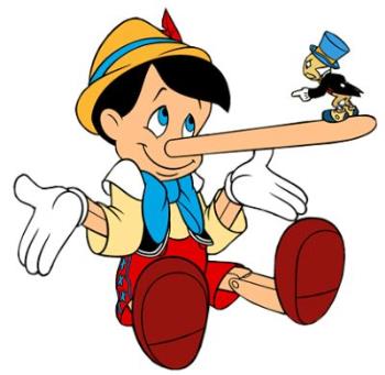 Can you spot a liar? - Look at his nose! :)