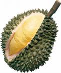 durian fruit - its looks like a jackfruit , it smell like a hell but sweet inside your tummy