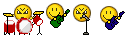 Smiley Band - Smileys playing in a band