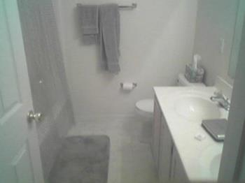 My bathroom - This is the full bathroom in my townhouse.  I also have a powder room on the first floor. 