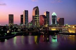 Tampa, Fl - beautiful Tampa skyline butting against St Pete.  Home of the Bucs, Obriens, Ybor and much much more!