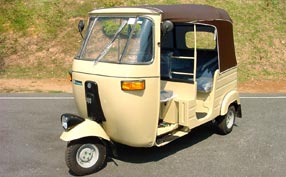 Bajaj Three Wheeler. - A common sight on Sri Lanka&#039;s roads. The Bajaj three wheeler.