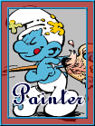 Smurf - Painter Smurf. Smurf - Painter Smurf.