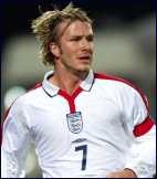 David Beckham - David Beckham playing for England