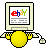 Smiley Computer - Smiley on Commputer, with Ebay sign