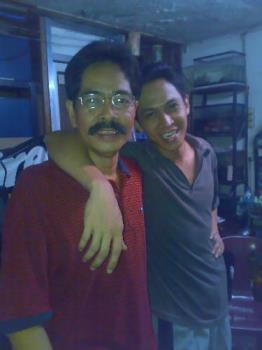 my brother and dad who lift up my spirit - taken in manila. my parents help me lift up my spirit especially when i&#039;m depressed.