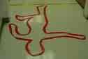 chalk outline - used to mark where a murder victim has lain and to gather evidence relative to the particular case chalk outline - used to mark where a murder victim has lain and to gather evidence relative to the particular case