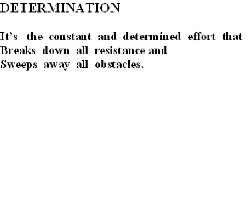 DETERMINATION - QUOTE -- Determination