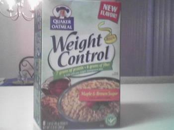 Weight loss food - I eat this weight control oatmeal which is very good for your diet and helps with your weight loss plan.  This was also eaten on the tv show The Biggest Loser.WEig