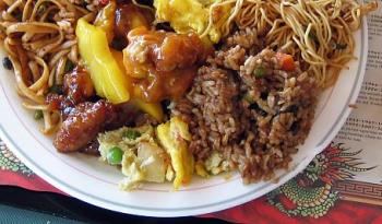 Chinese Food - on a platter