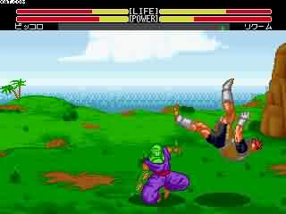 dragon ball z - bu yu retsuden screen shots - All Trademarks, and © Copyright of this photo is according to Sega Enterprises Ltd and their respective owners.If you want to play it i suggest you to buy the original one, but it&#039;s kind of old game i don&#039;t know is there anybody still sell it. Dragon Ball Z - Bu Yu Retsuden is old sega genesis game. Based on the story of this catoon movies, you can choose one character from much character.There are Son goku, son gohan, Pikkoro, Vegeta, Trunks, Kuririn, even the enemy like cell, freeza, and much more. Is kind of fighting game, you can use ability like kamehameha and another skill. It&#039;s very fun, feel like the real comics, and cartoon movies. Every character has different ending story. Plese dont try every violation here, Dont try this at home OK!