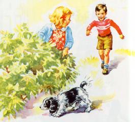 Richard, Jane and Spot - Richard, Jane and Spot in an illustration from the classic primary readers.  (All copyrights remain the property of their original holders).