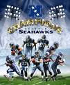 SEAHAWKS NFC CHAMPIONS 2005 - Seahawks photo of NFC championship.