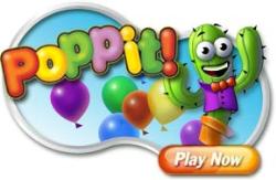 Pogo Poppit Logo - Pop Balloons until they are all gone and get prize points.
