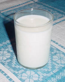 Milk - A glass of milk on the table