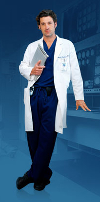 McDreamy - Patrick Dempsey as TV's Dr. Derek Shepherd, a.k.a. McDreamy