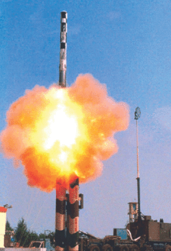 BrahMos - The BrahMos is a supersonic cruise missile that can be launched from submarines, ships, aircraft or land. It is a joint venture between Russia's Mashinostreyenia, and India's Brahmos corp. Propulsion is based on the Russian Yakhont missile, while guidance is developed by Brahmos corp., established in India is a joint venture between India and Russia. BrahMos is currently one of the few supersonic cruise missiles in the world and at speeds of 2.5 to 2.8 Mach is about 3 times faster than the subsonic Tomahawk cruise missile.