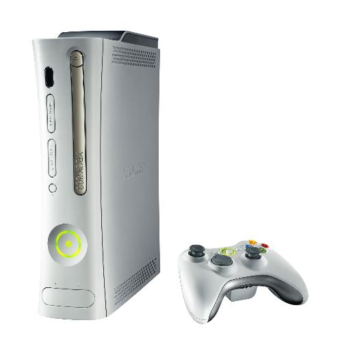 xbox 360 - A image of an xbox 360 with a wireless controller.