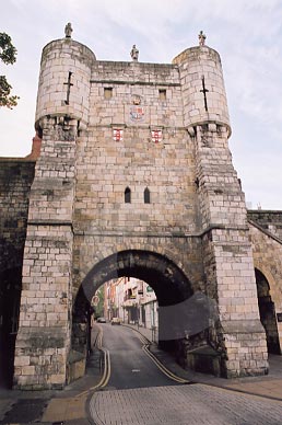 York - High Petergate entrance to York City.