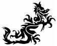 ~Dragon~ - Picture of a &#039;tribal style art&#039; dragon~