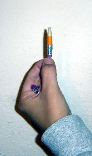 Small pencil - click on image to enlarge - My son&#039;s pencil