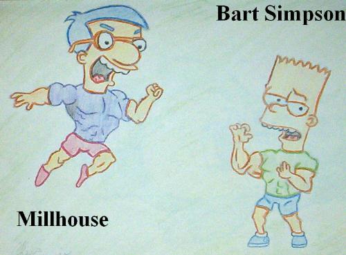 The simpsons - The simpsons was and still is one of my favorite cartoons.  Ive always enjoyed drawing the characters.  Let me know what you think
