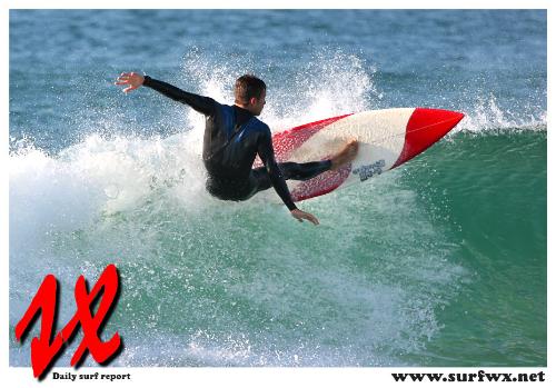 Me surfing at bar beach Newcastle Australia - Surfing before work at my local beach in Newcastle Australia.