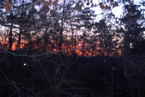 Sunrise off the back deck - sunrise off deck in atlanta