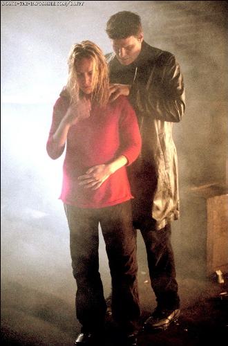 From the Angel the Series episode Lullaby - Julie Benz as Darla and David Boreanaz as Angel from the television show Angel